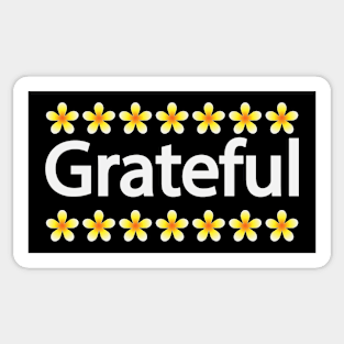 Grateful creative typography design Sticker